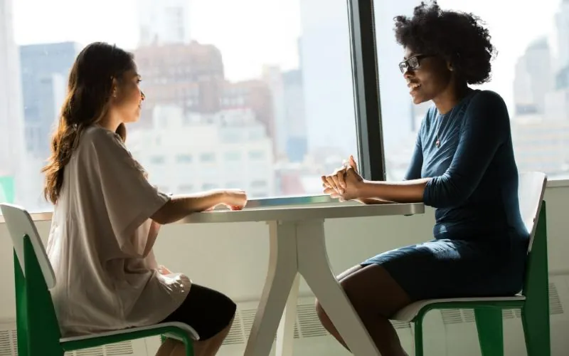 A client consultation